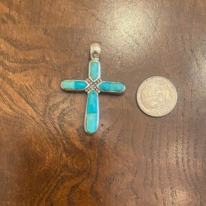 Turquoise Cross Pendant